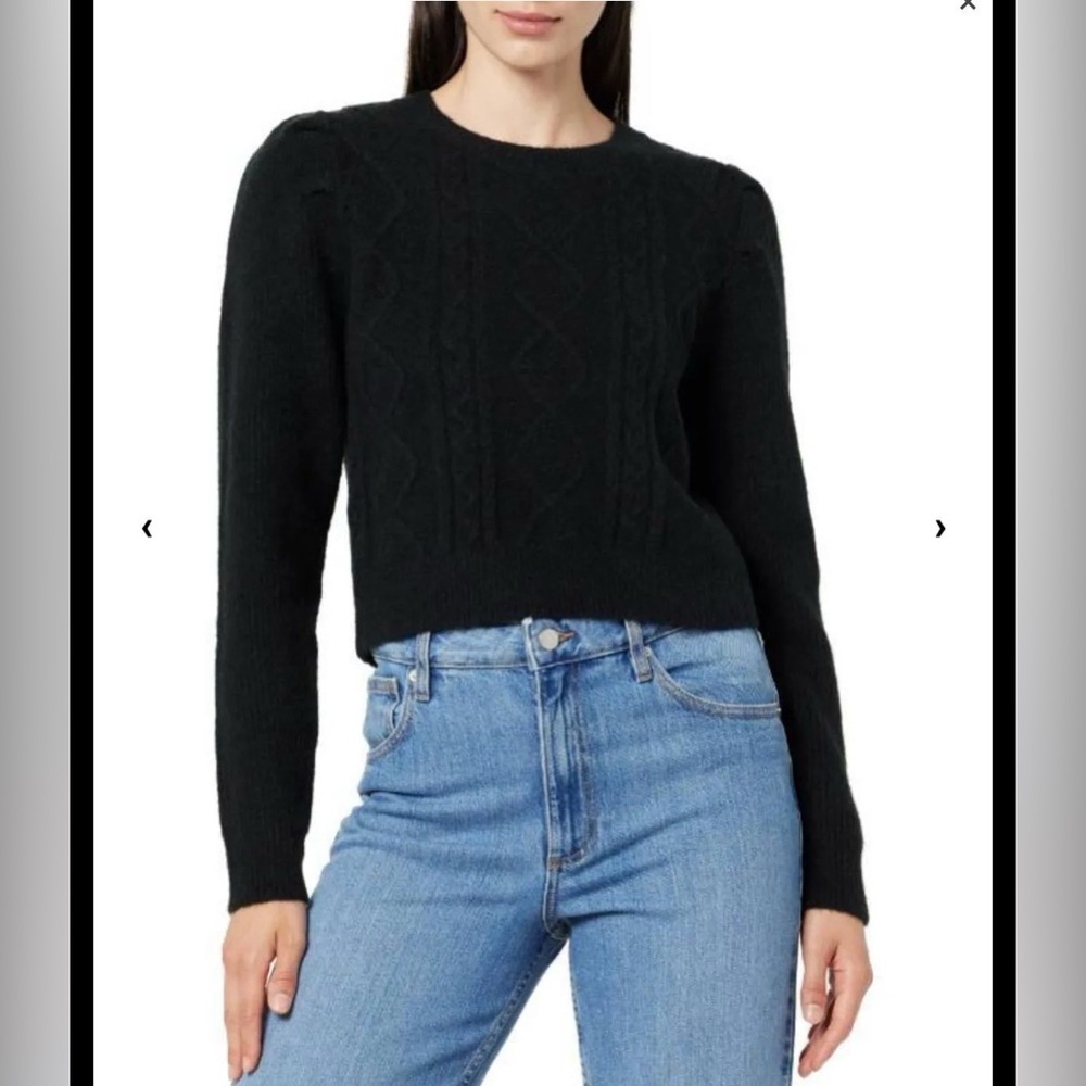The Drop Women's Gloria Puff Sleeve Cable-Knit Sweater, NWT, 2x